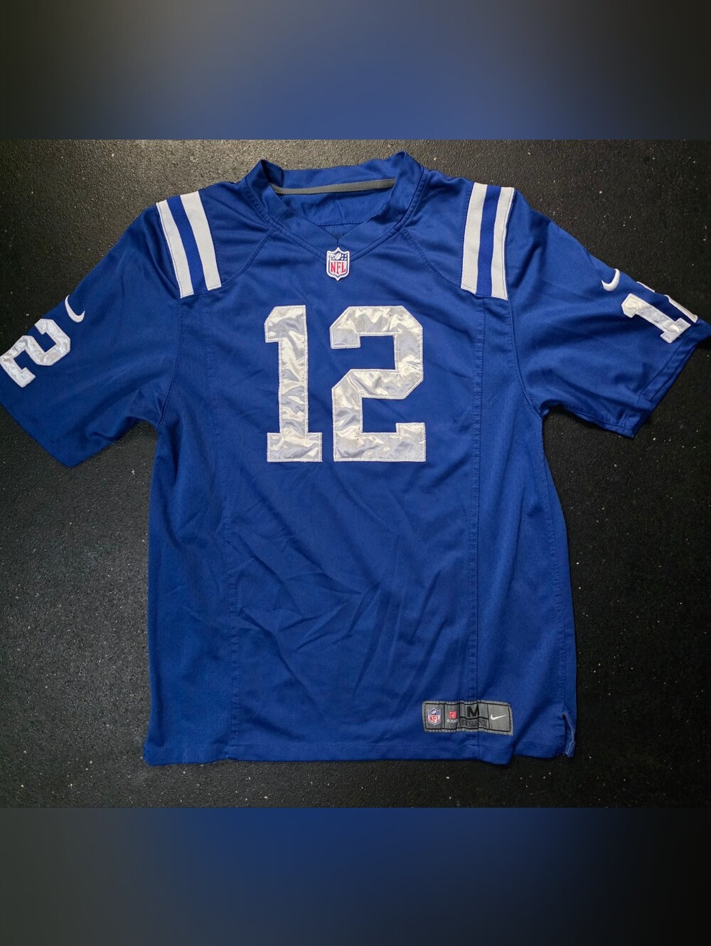 Stitched Nike Indianapolis Colts Andrew Luck #12 Jersey Blue Men’s Medium